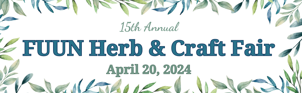 15th Annual Herb & Craft Fair April 20, 2024