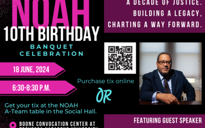 NOAH 10th Birthday Banquet Celebration